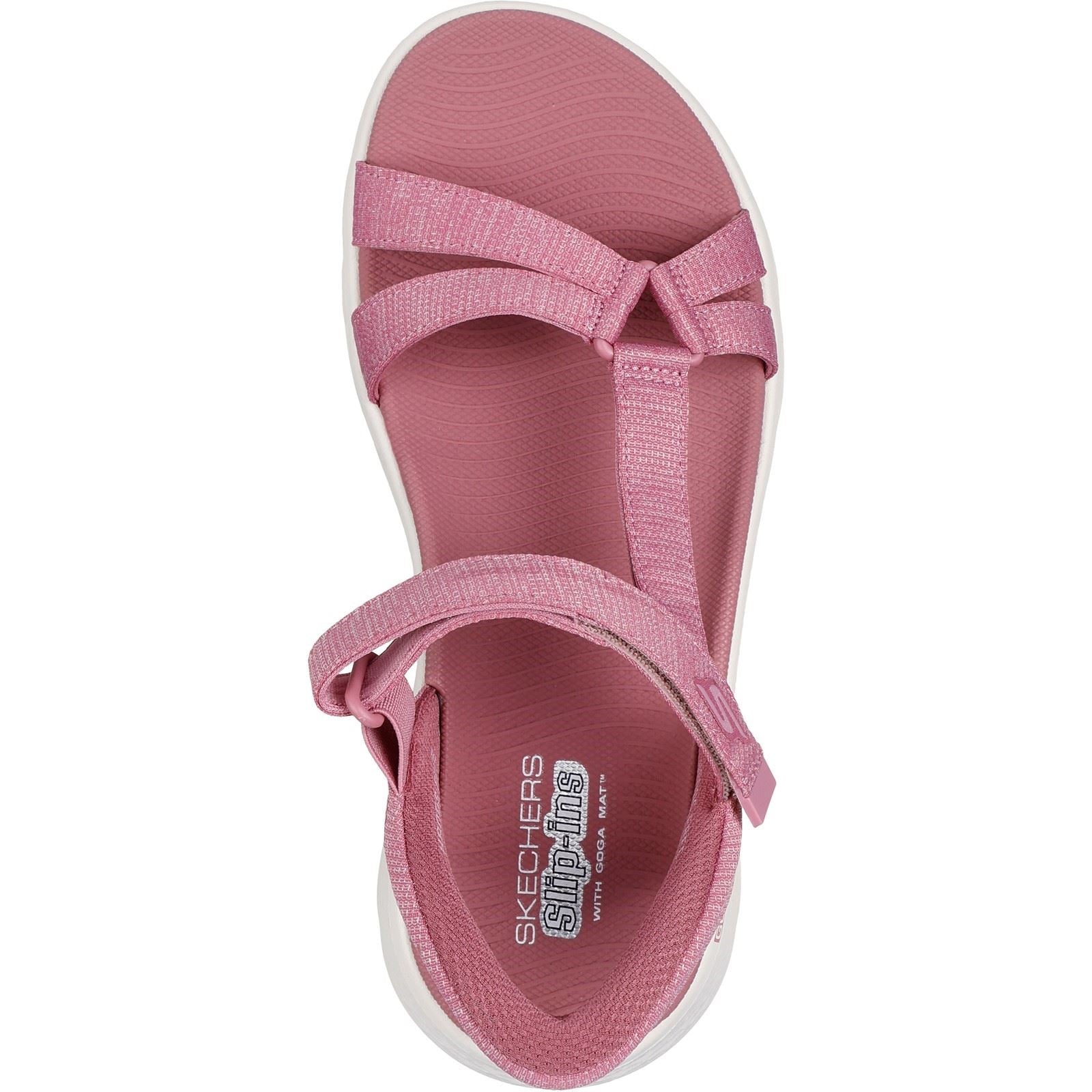 Skechers GO WALK Flex Illuminate Damen Sandalen In Malve