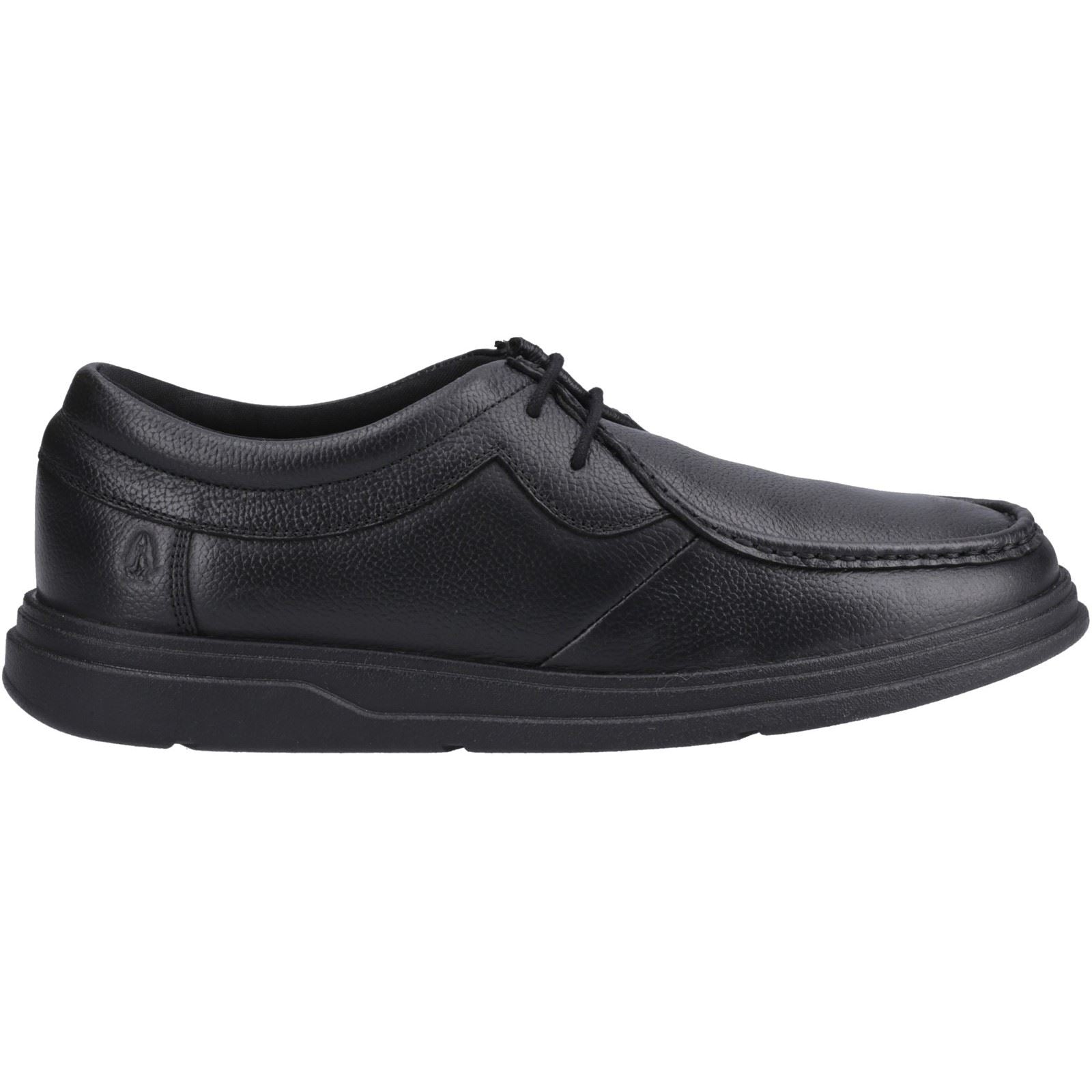 Hush Puppies Ronan Mocc Leder Jungen Schwarze Farbe Mokassin Schuhe