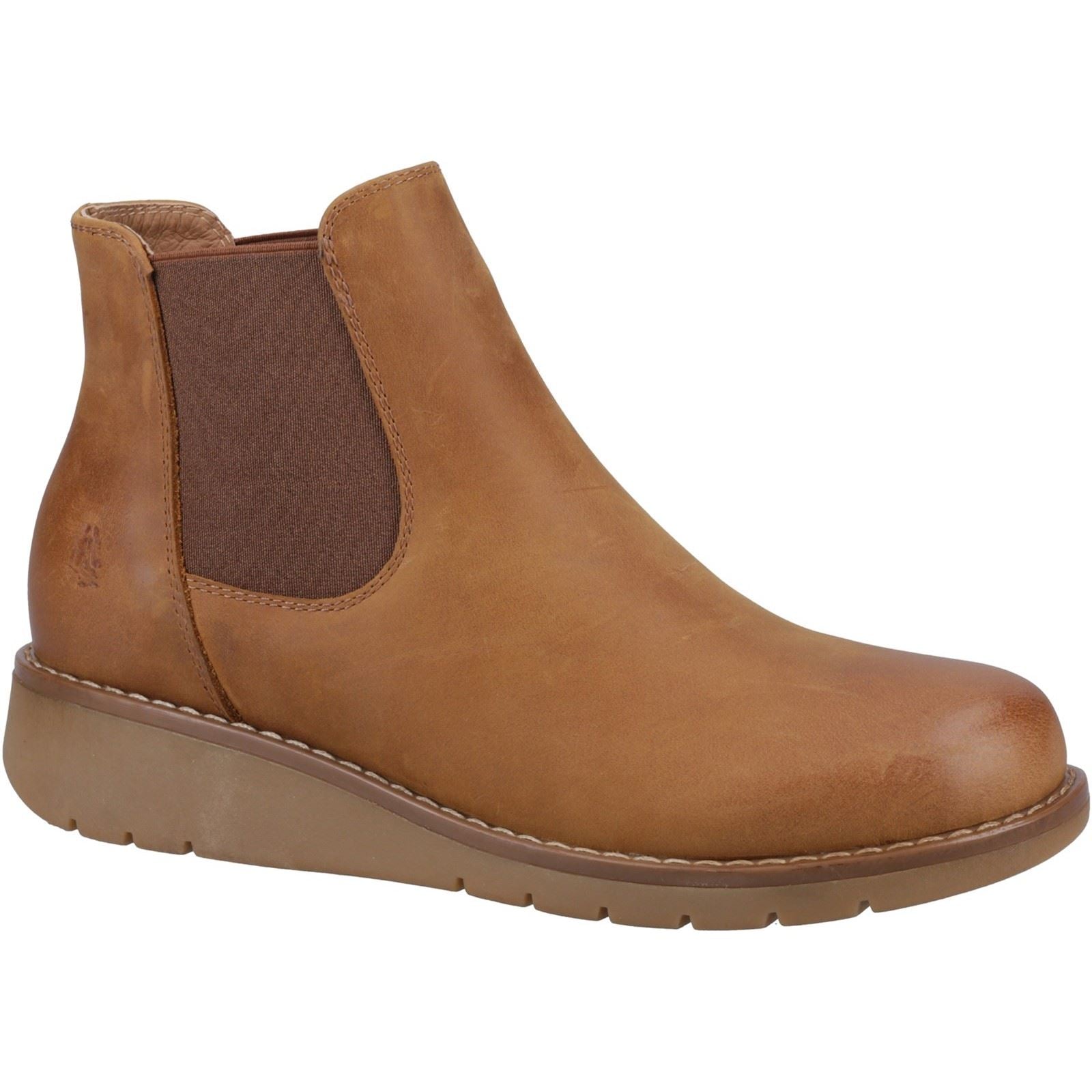 Hush Puppies Leonie Leder Damen Tan Stiefel