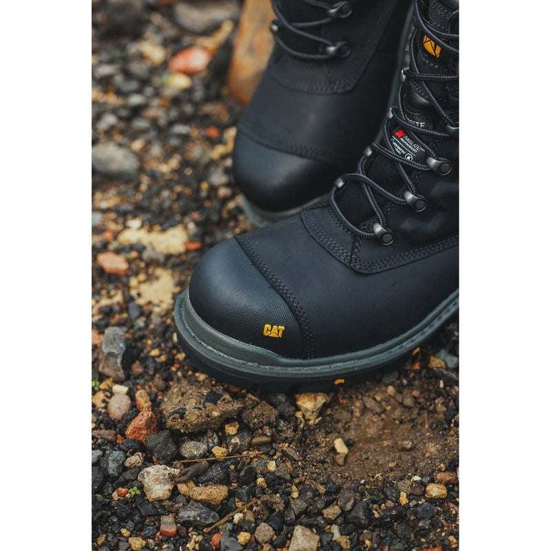 Caterpillar Premier Leder Schwarze Sicherheitsstiefel