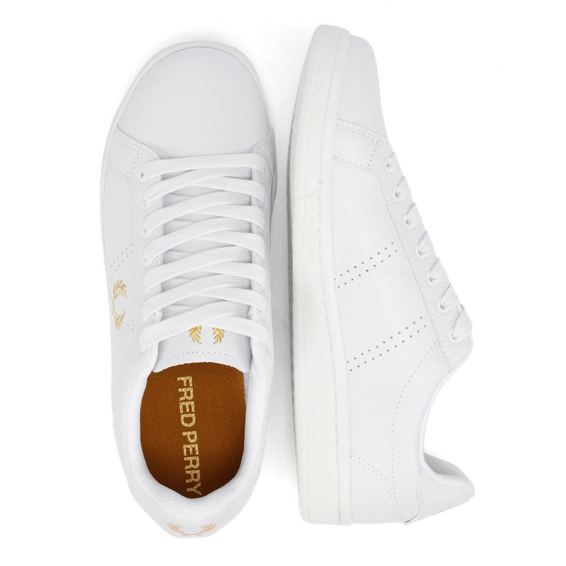 Fred Perry Cupsole Leder Herren Weiße Sneakers