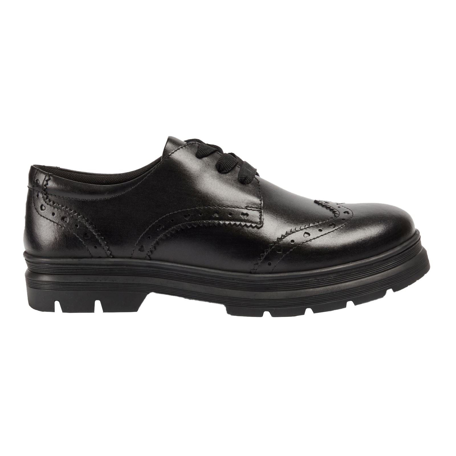 Pod Fiona Mädchen Brogues Aus Schwarzem Leder