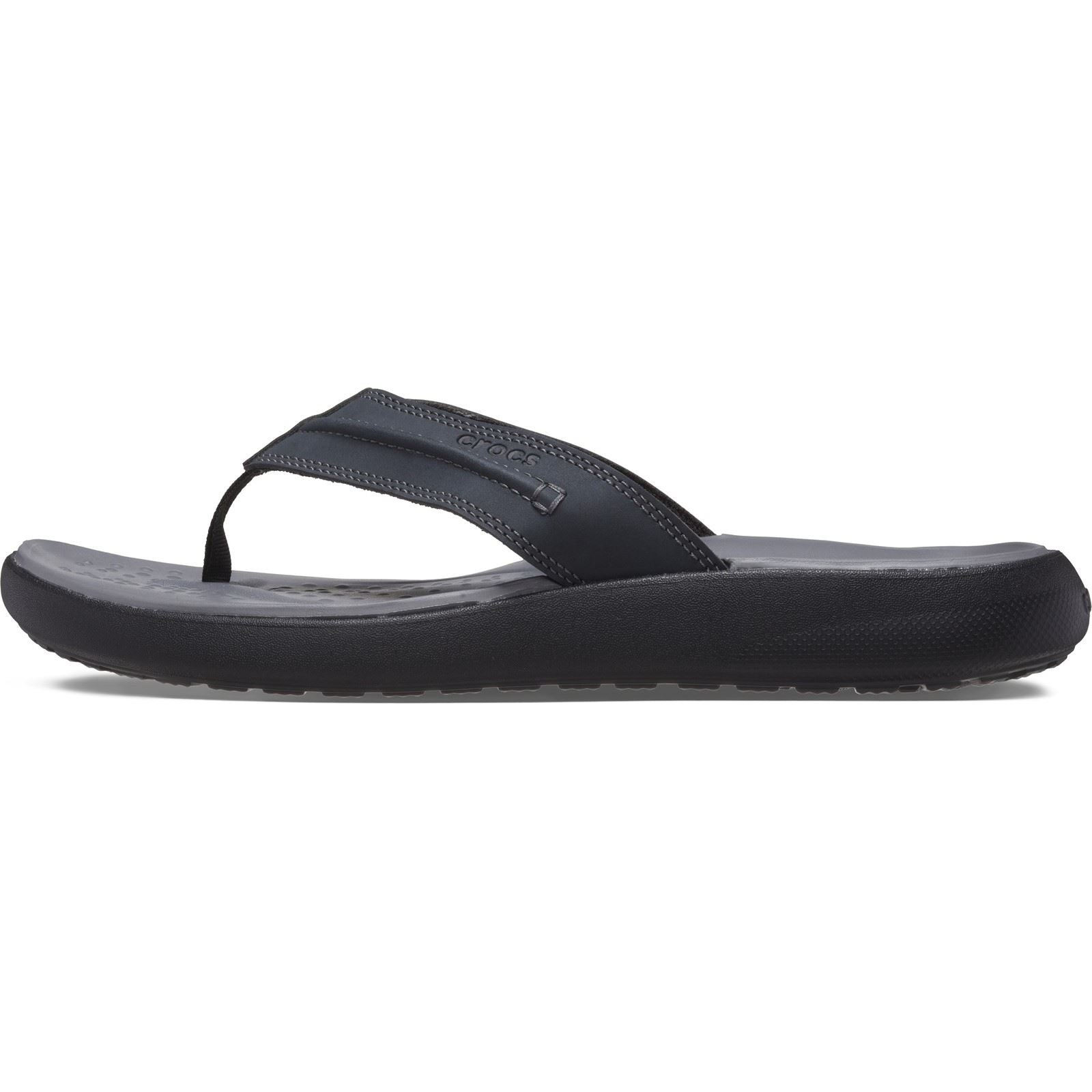 Crocs Yukon Vista II Herren Flip Flops Aus Schwarzem Polyurethan
