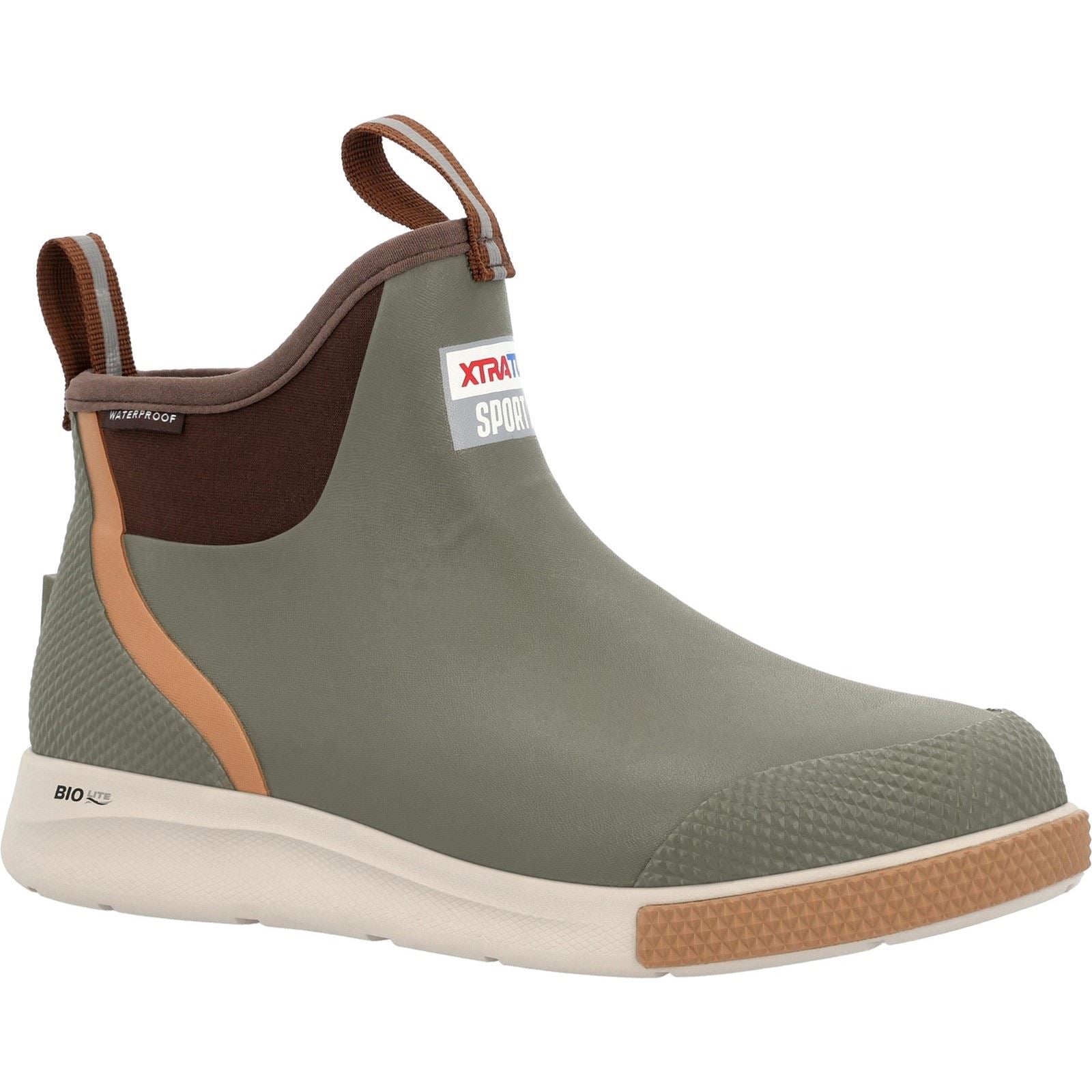 Xtratuf Knöchel Deck Sport Synthetische Oliven Wellington Stiefel