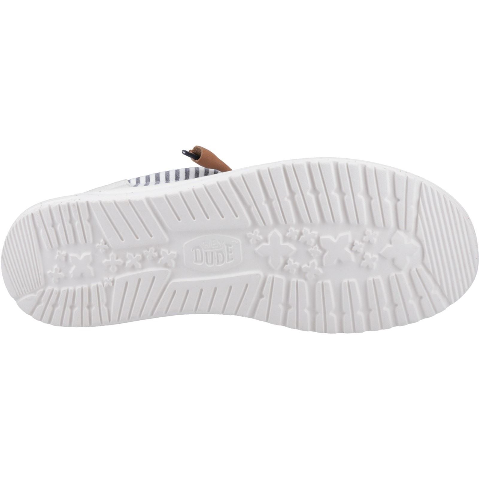 HEYDUDE Wally Funk Nu Prep Baumwolle Herren Prinzessin Blau/Holzasche Mokassin Schuhe