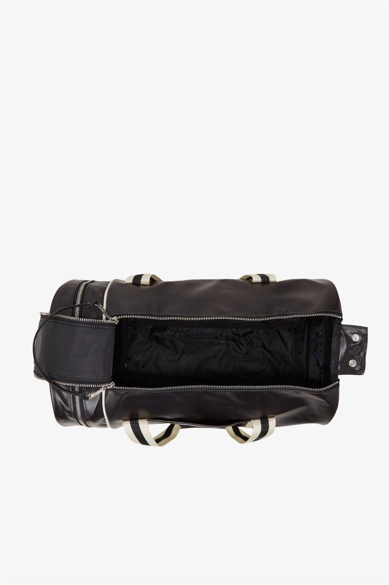 Fred Perry Classic Barrel Polyester Schwarz/Ecru Crossbody-Tasche