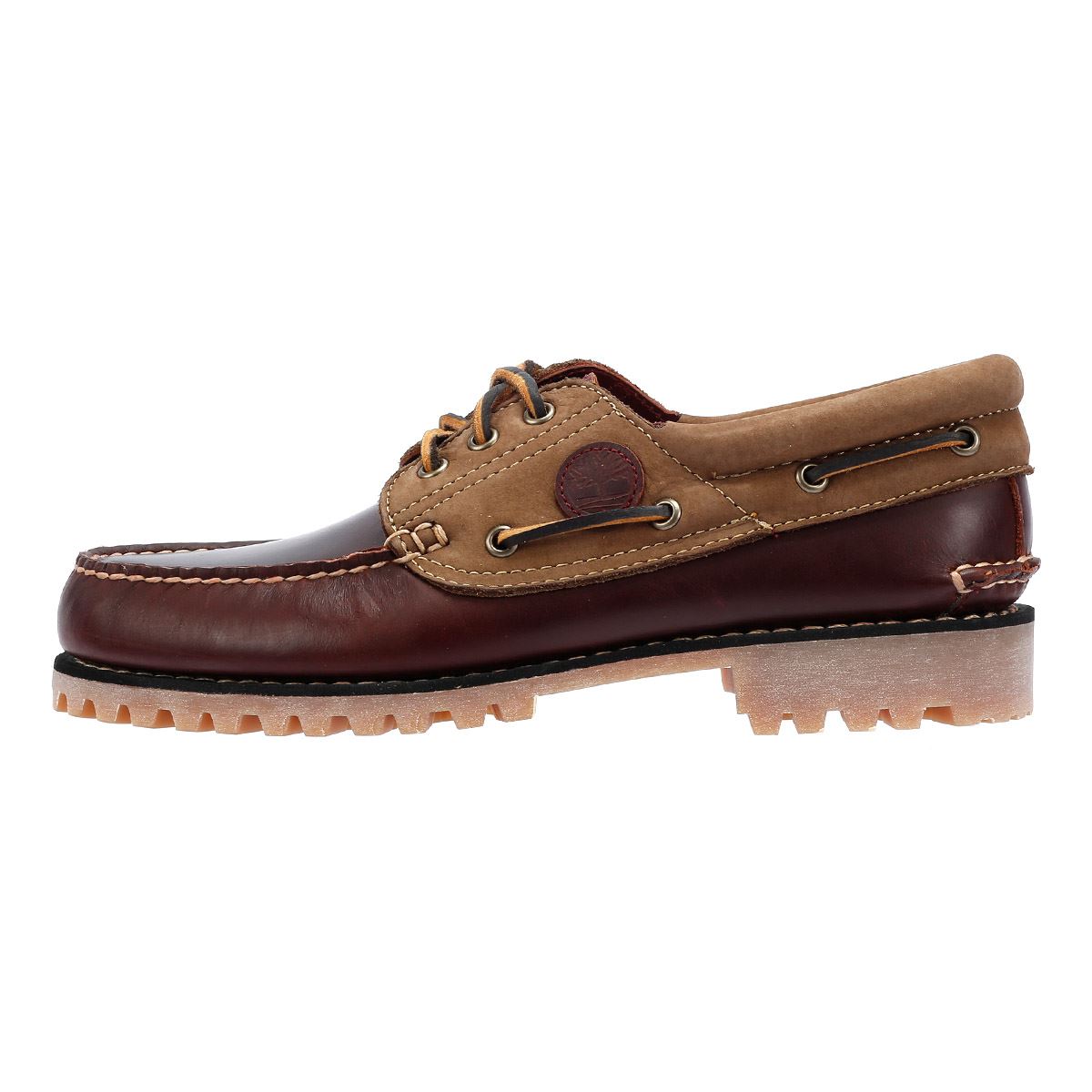 Timberland Authentic Lederbraune Schnürschuhe