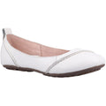 Hush Puppies Janessa Leder Damen Weiße Flache Schuhe