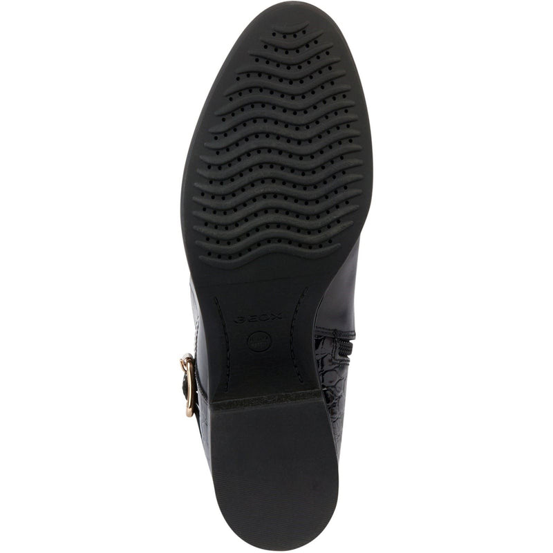 Geox D Felicity Damenlederstiefel In Schwarz