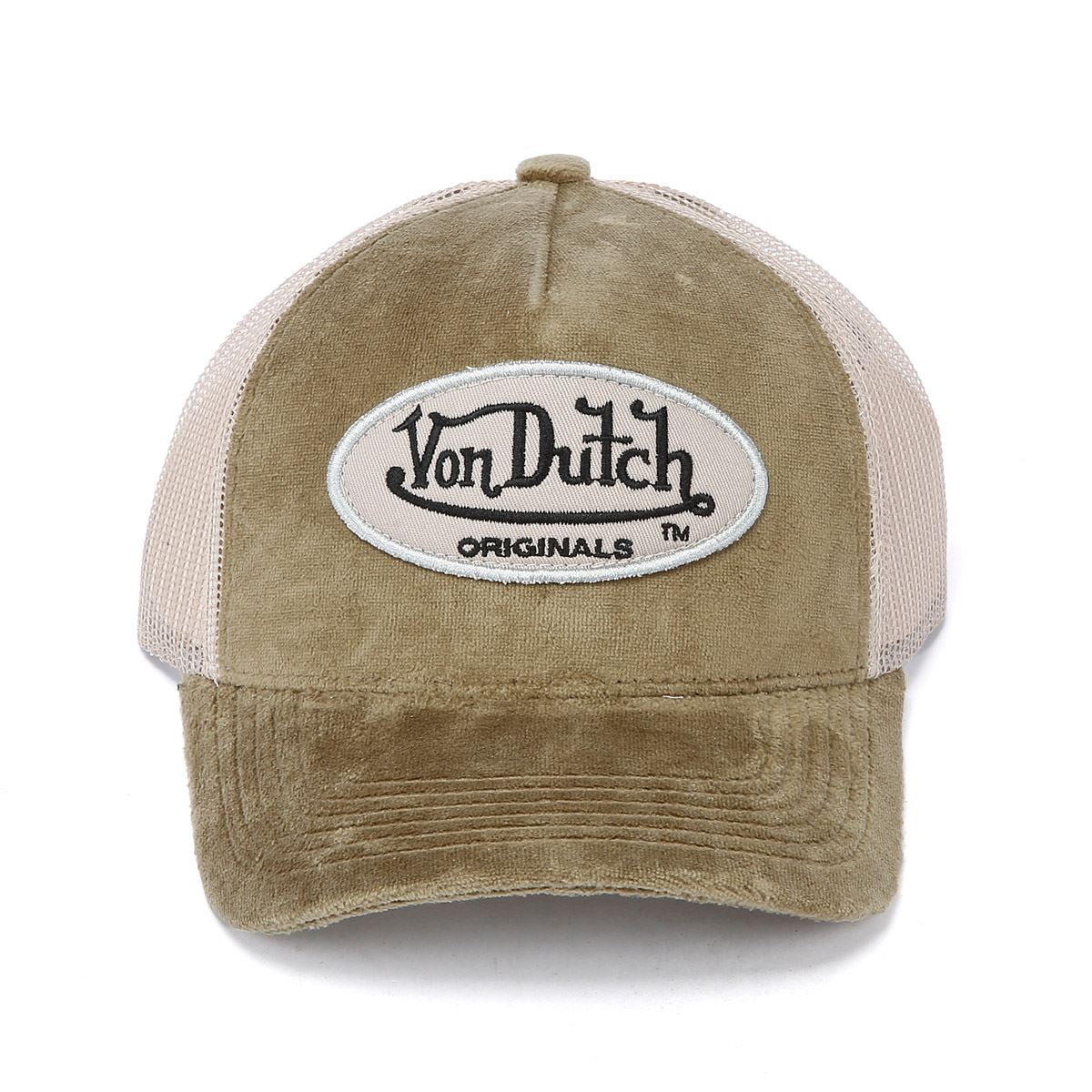 Von Dutch Trucker Kent Baumwoll Khaki / Sand Kappe