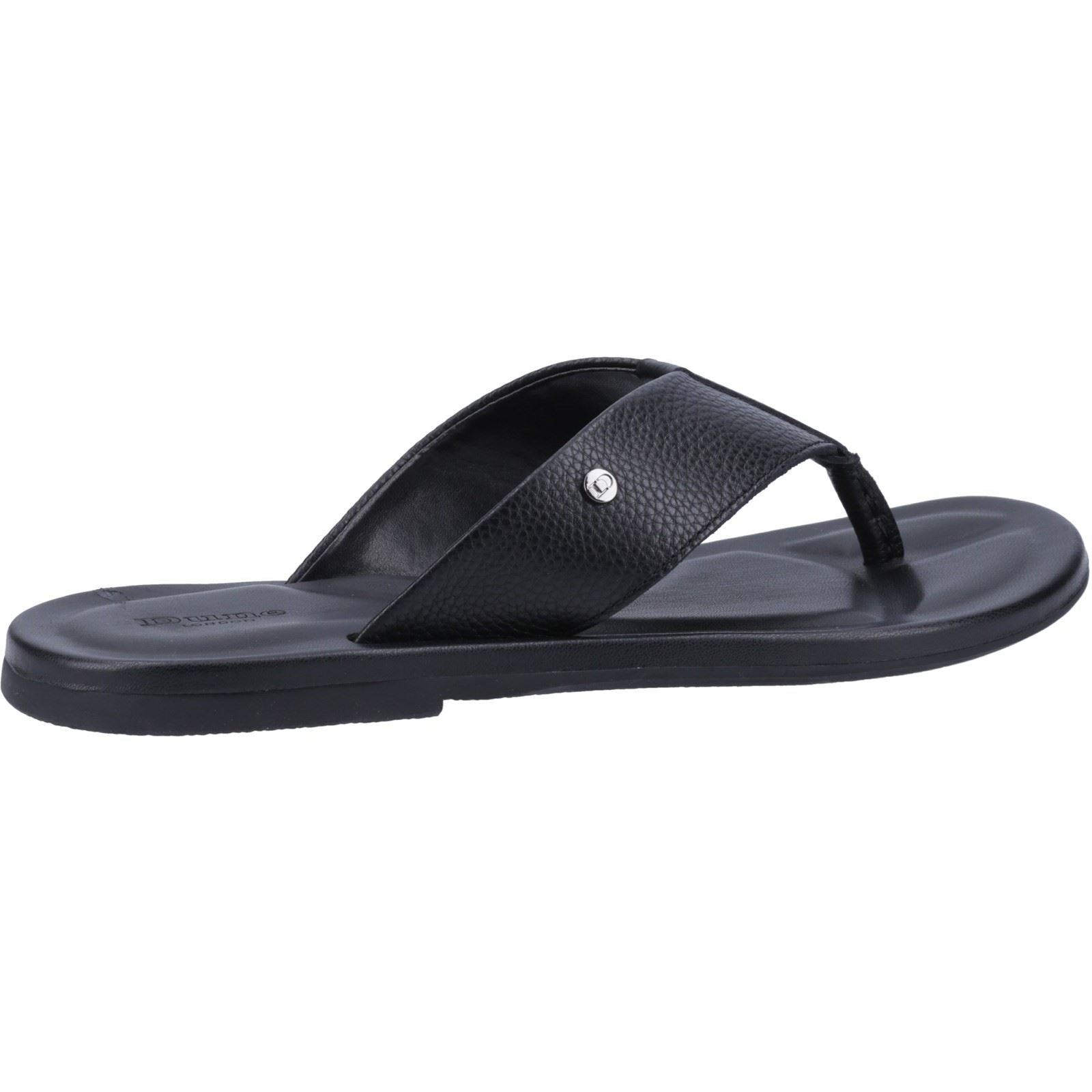 Dune Freds Leder Damen-Schwarz Flip-Flops