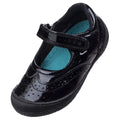 Hush Puppies Rina Junior Patent Mädchenschuhe Aus Schwarzem Lackleder