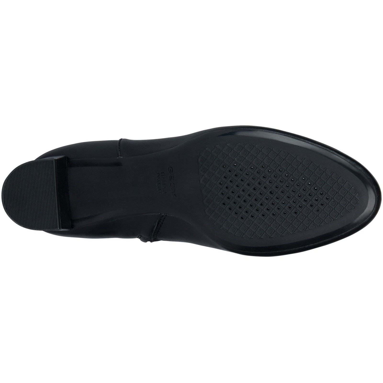 Geox D Pheby Damenlederstiefel In Schwarz