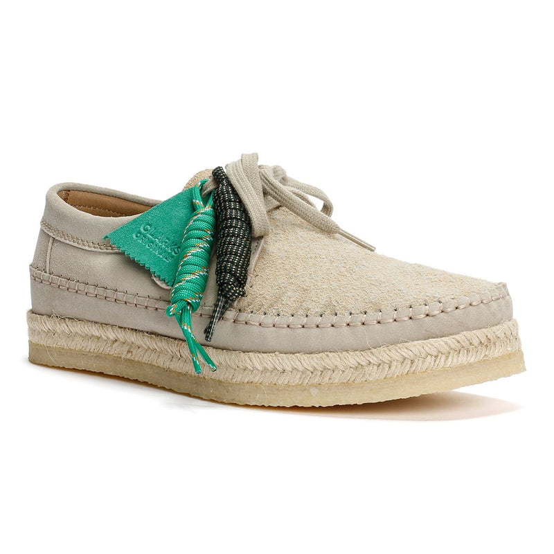 Pompeii Weaver  Herren Wildleder Schnürschuhe In Beige