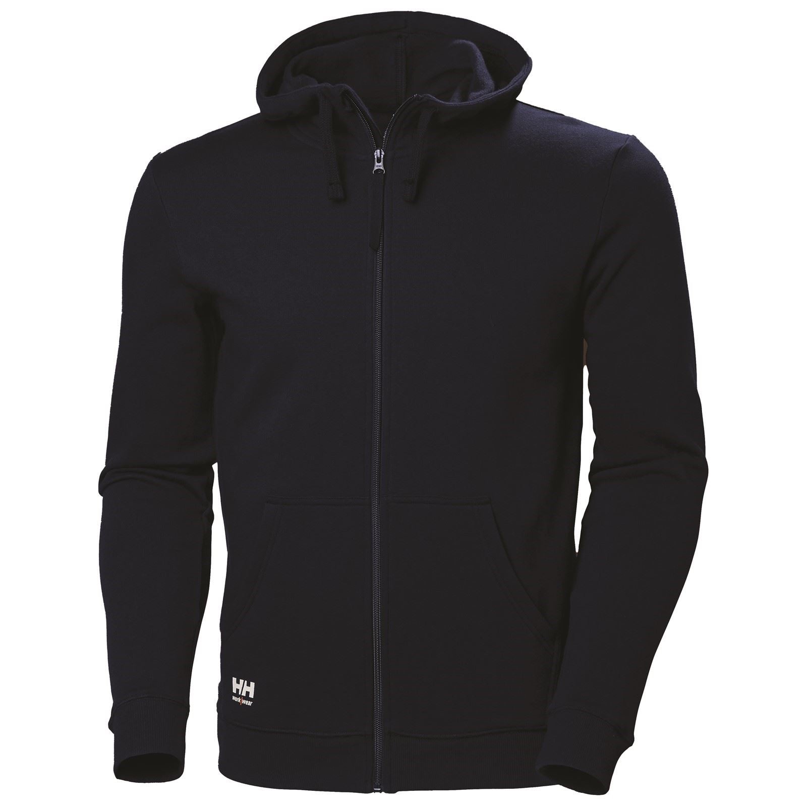 Helly Hansen Workwear Manchester Zip Baumwoll Herrenblauer Kapuzensweatshirt