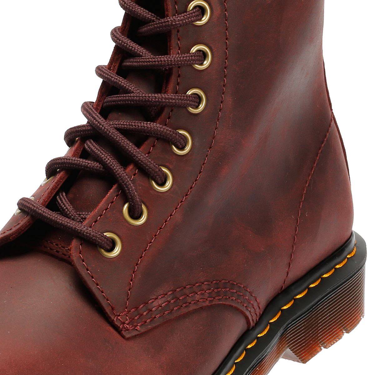 Dr. Martens 1460 Crazy Horse Lederrote Stiefel