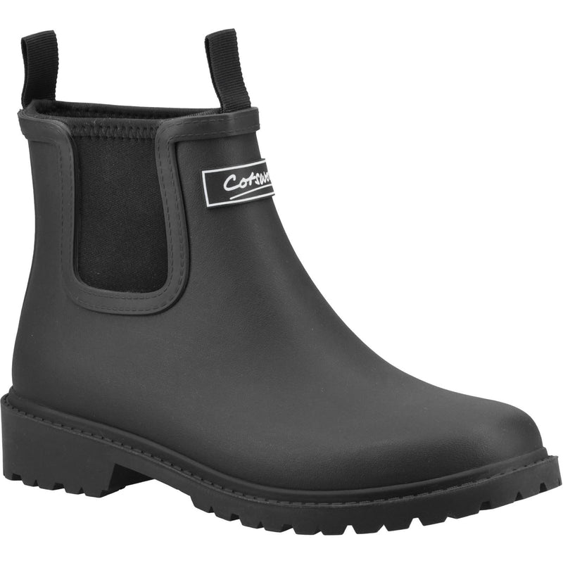 Cotswold Barton TPR+Neopren Damen Gummistiefel in Schwarz
