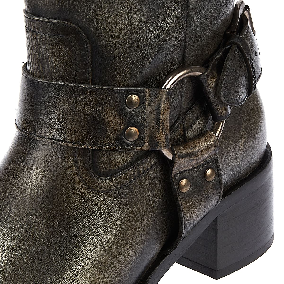 Bronx Neue Camperos Damenstiefel In Schwarz