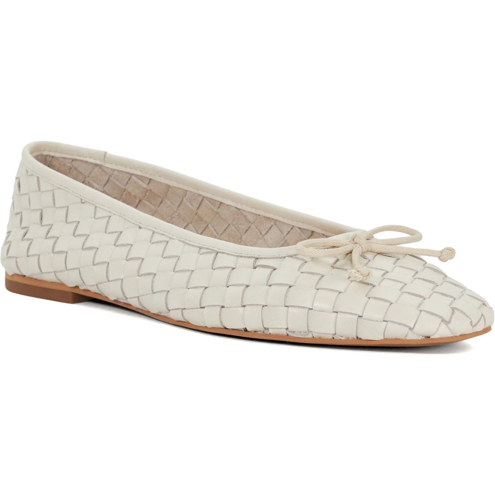 Dune Heat Damen Flachschuhe Aus Leder In Ecru