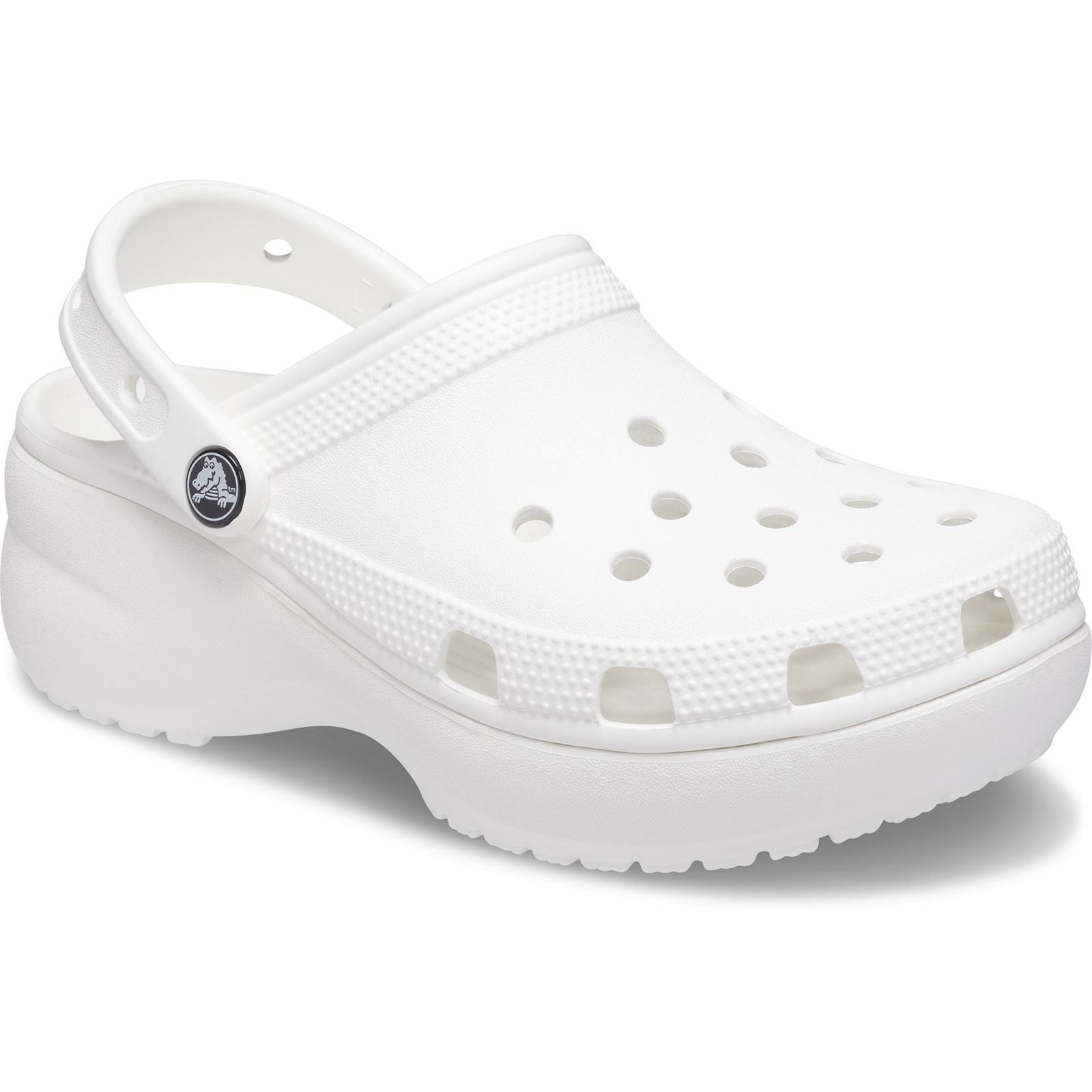 Crocs Classic Platform Damen Clogs Aus Thermoplastischem Material In Weiß