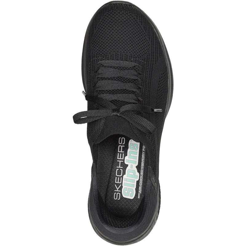 Skechers Ultra Flex 3.0 - Brilliant Textile Damen-Sneaker In Schwarz
