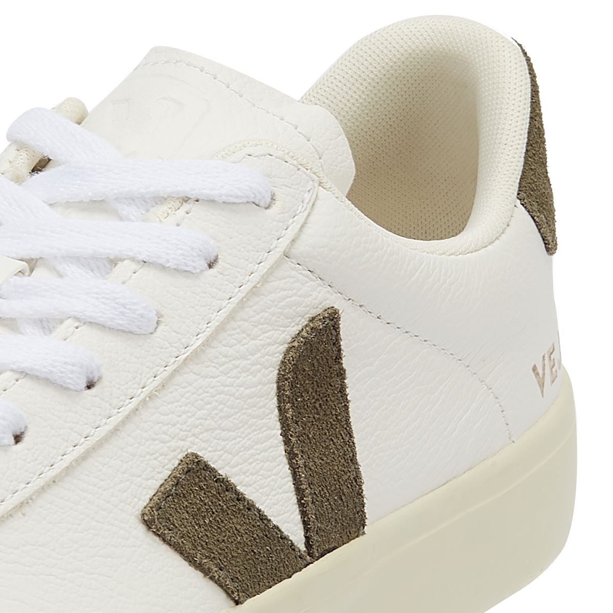 Veja Campo Extra Khaki Damen Weiß/Khaki Turnschuhe