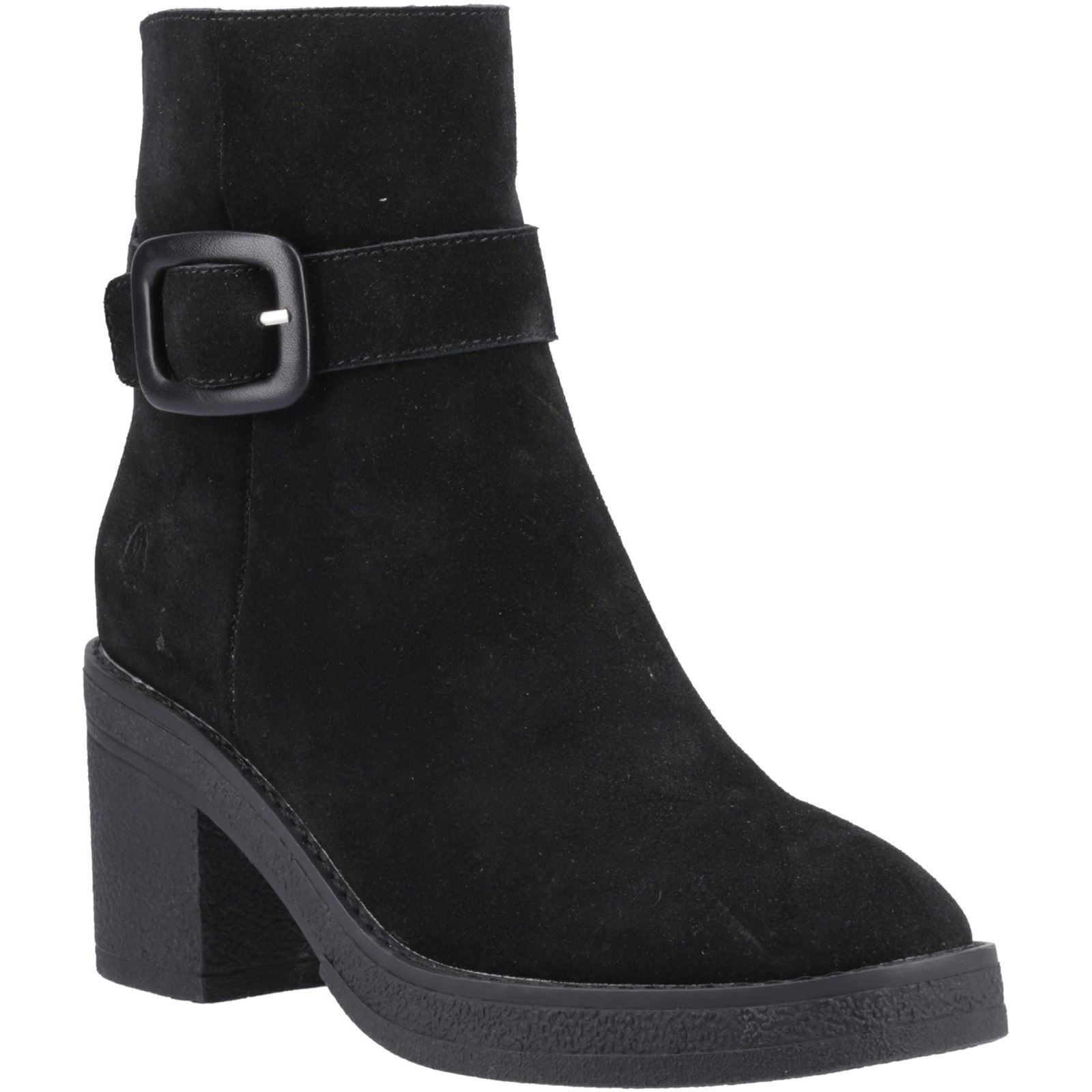 Hush Puppies Fearne Damen Wildleder Schwarze Farbe Stiefeletten mit Absatz