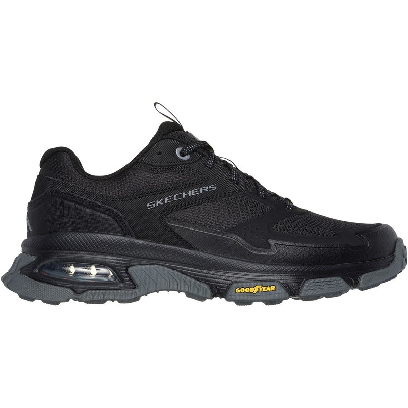 Skechers Skech-Air Sleek Envoy Leder Herren Schwarze Wanderschuhe
