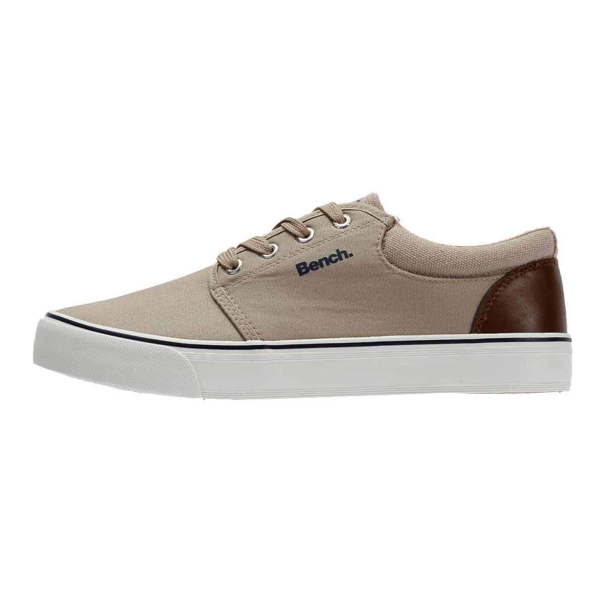 Bench Donnie Leinen Herren Sneakers In Beige