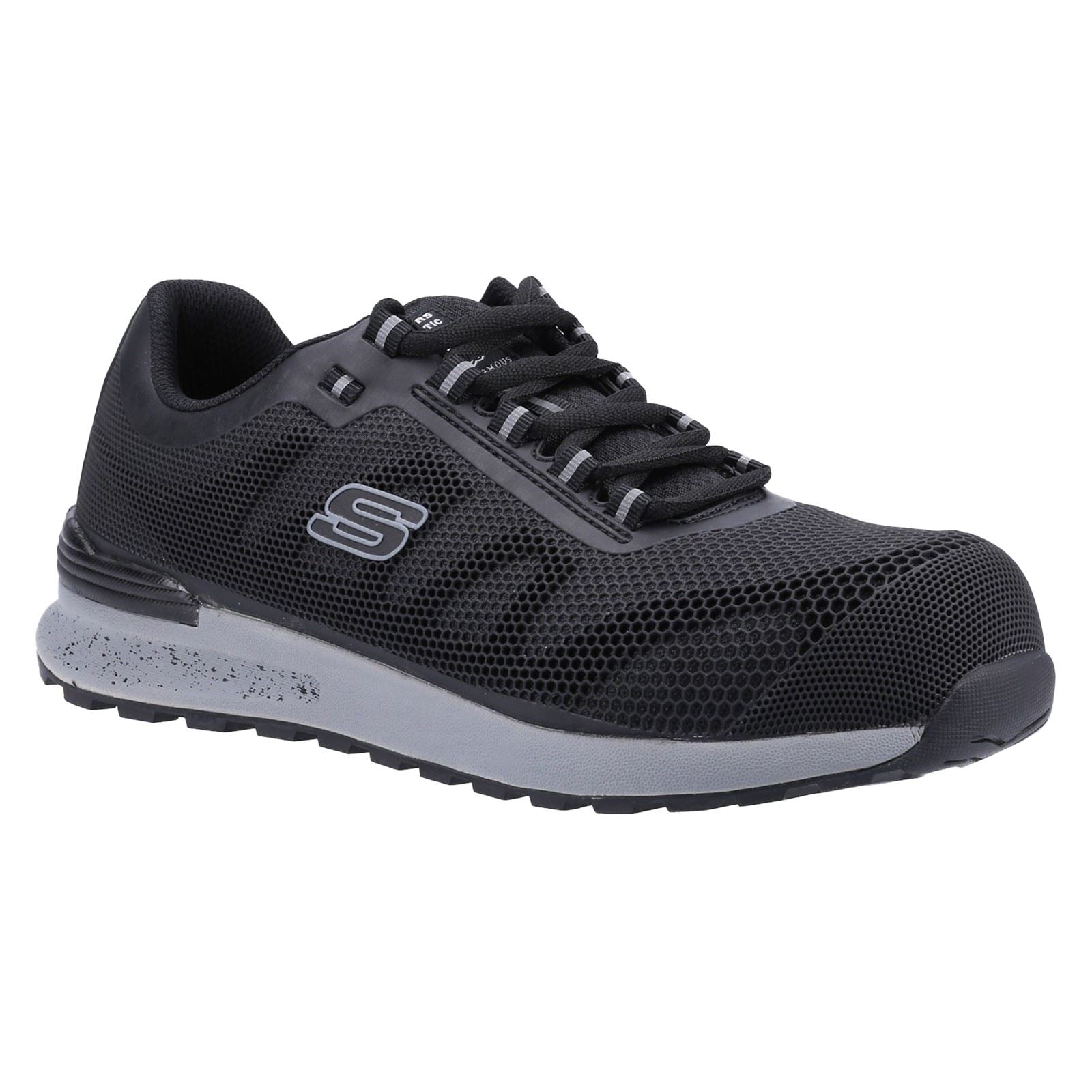 Skechers Workwear Bulklin Bragoo Textil Herren Schwarze Sicherheits-Sneaker