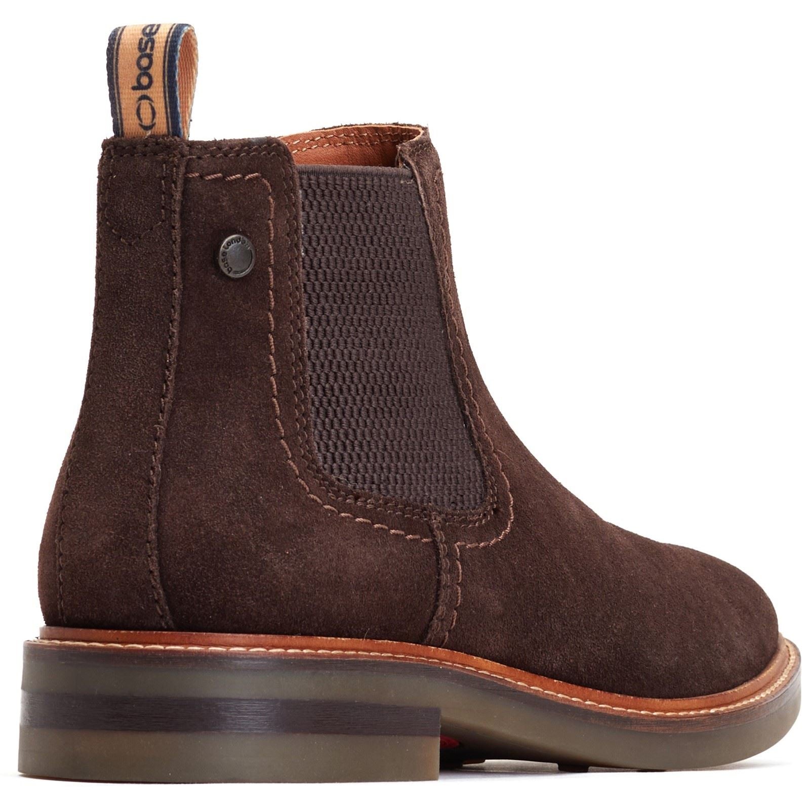 Base London Portland Leder Herren Stiefel In Verbranntem Braun