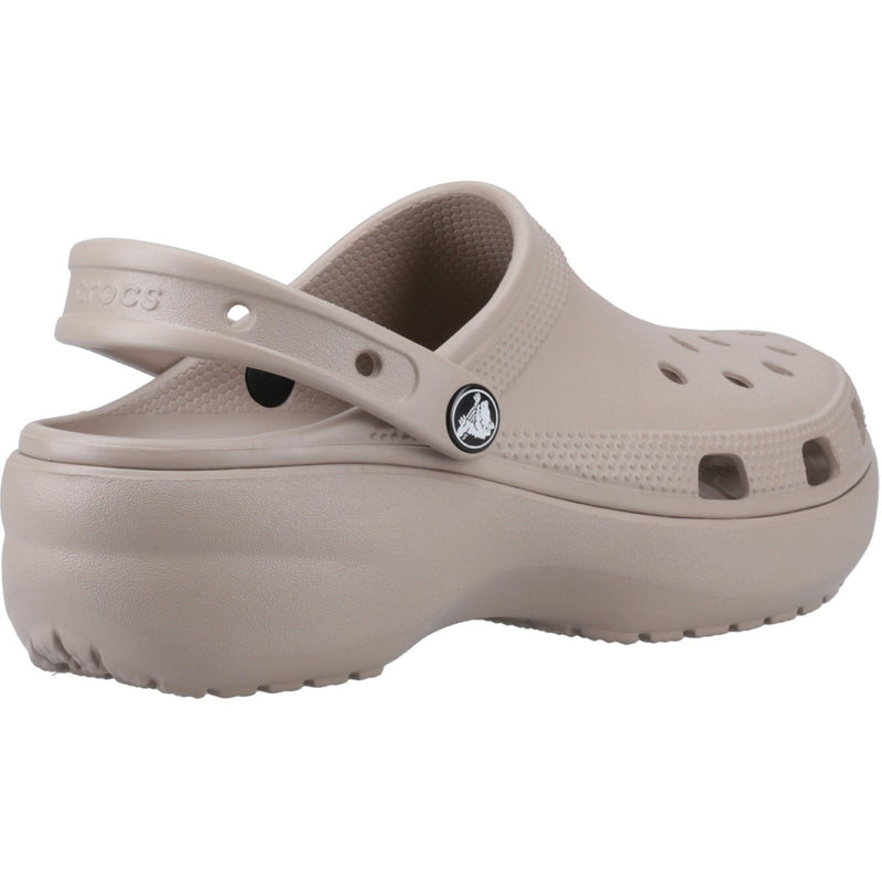 Crocs Classic Platform Clog Damen Taupe Clogs
