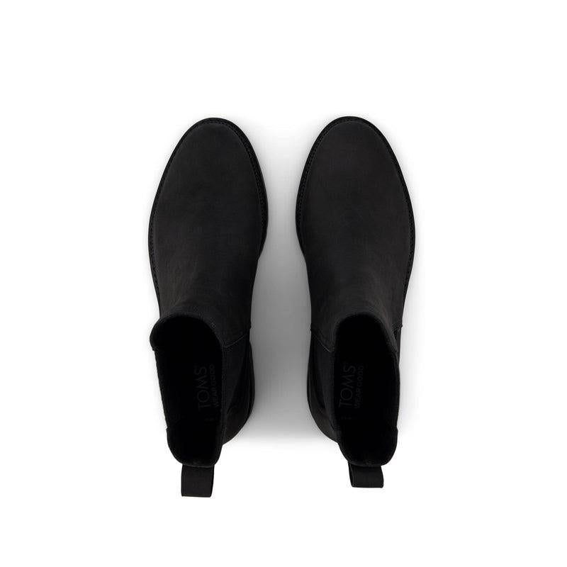 TOMS Bennet Leder Damen Schwarze Stiefel
