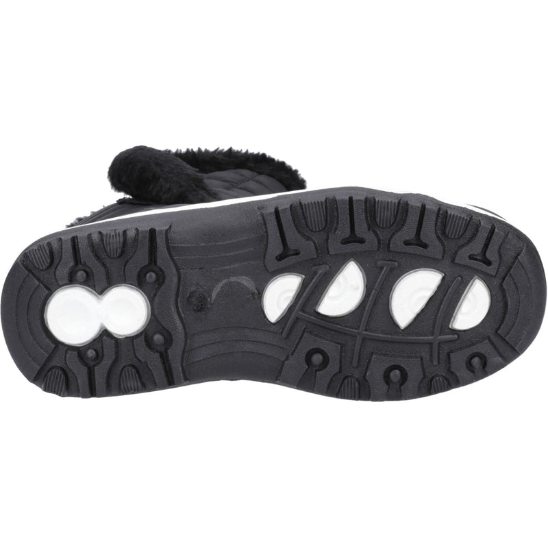 Cotswold Butterrow Textile Damen Schwarze Farbe Winterstiefel bis zur Mitte der Wade