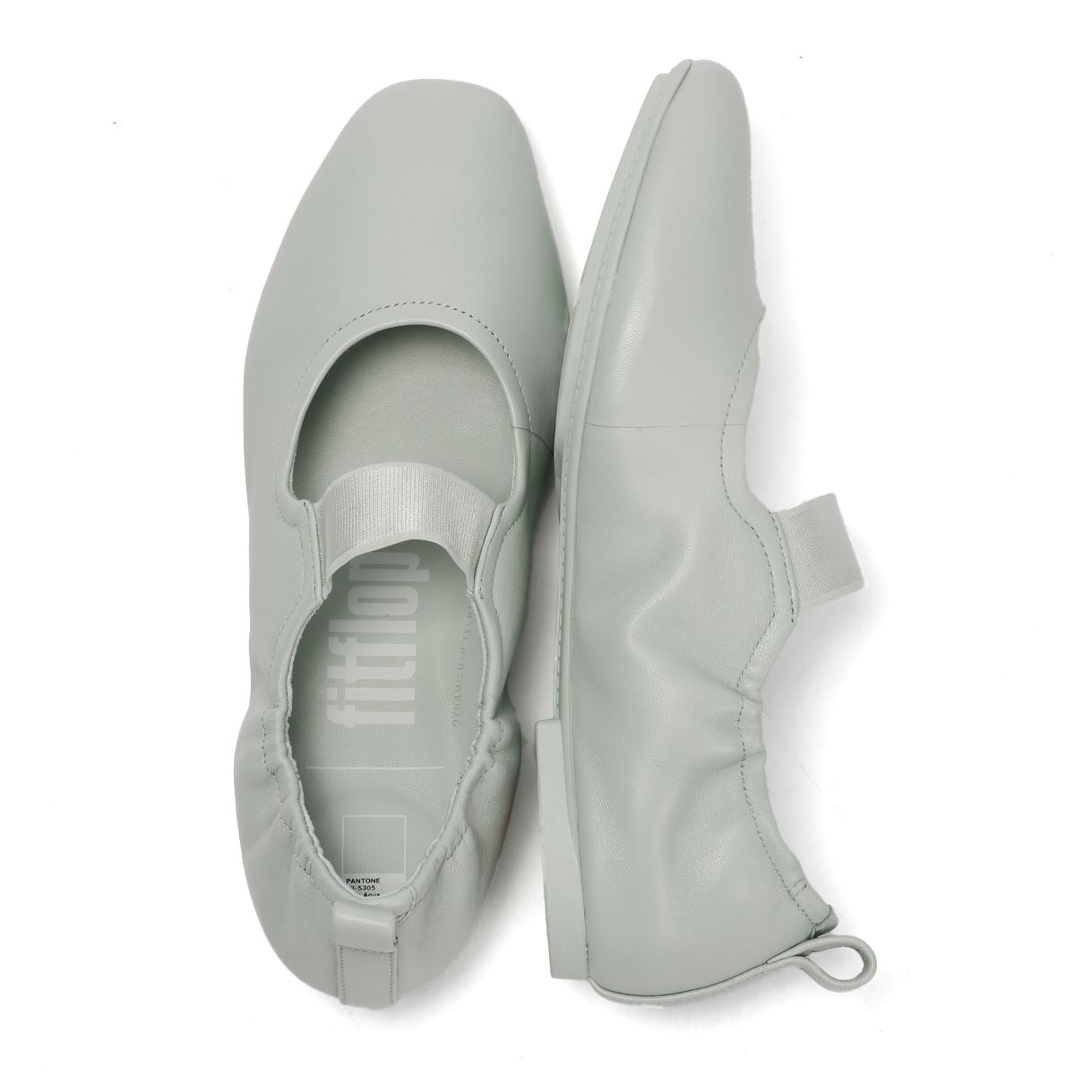 FitFlop X Pantone Delicato Mary Jane Leder Damen Grüne Schuhe