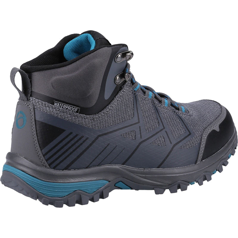 Cotswold Wychwood Mid Rpet+Mesh Damen Wanderstiefel Grau/Blau