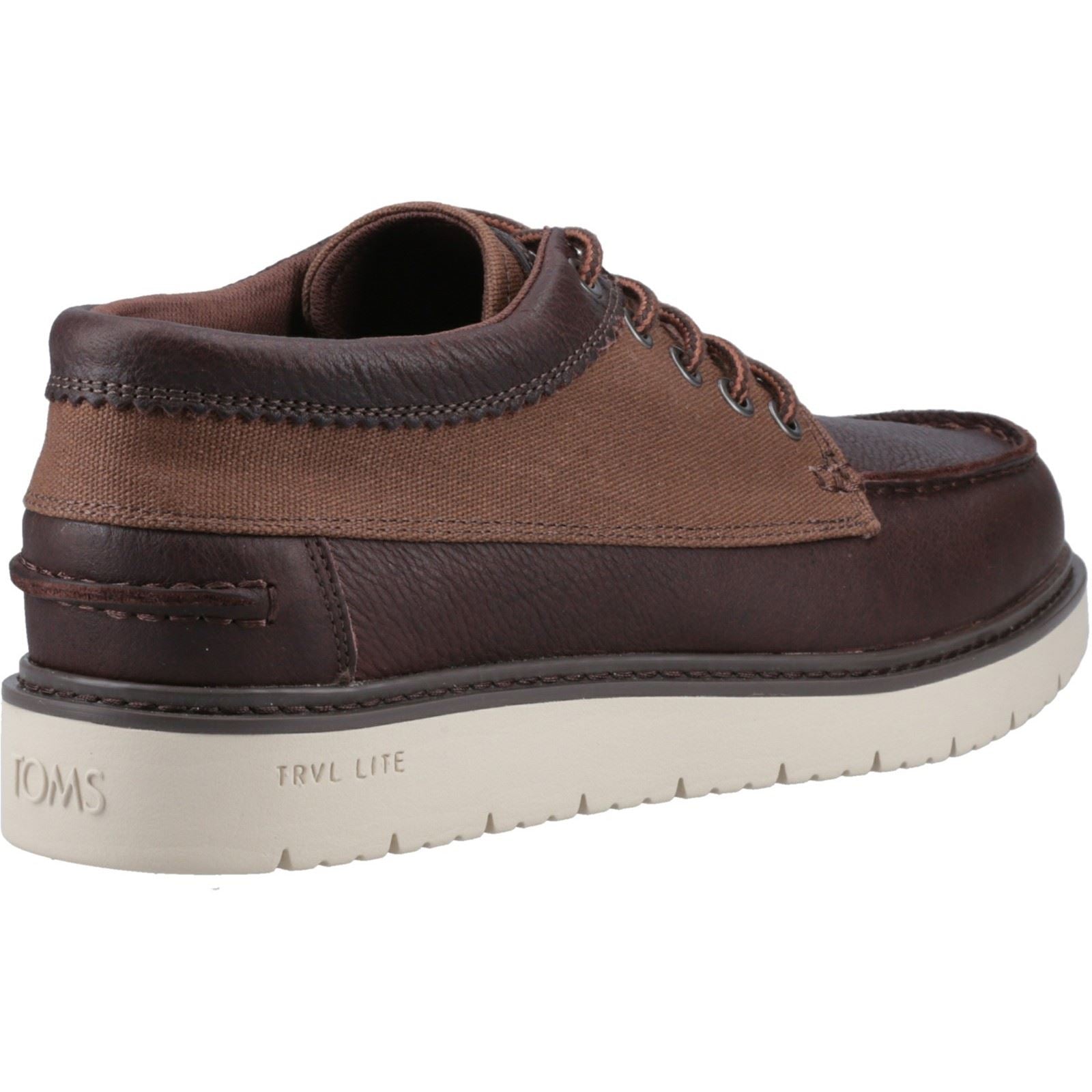 TOMS TRVL Lite Forrest Herren Leder Braune Schnürschuhe