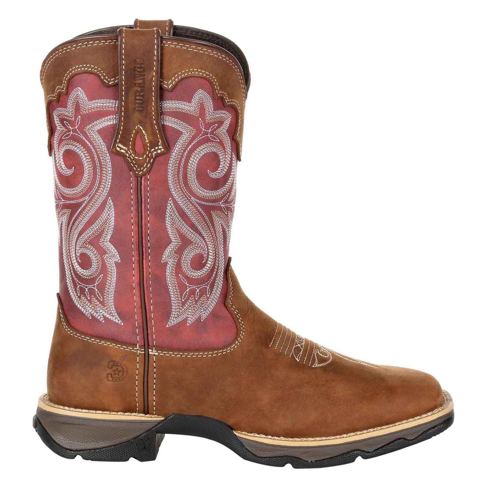 Durango Lady Rebel Leder Damenstiefel Briar Braun/Rostrot