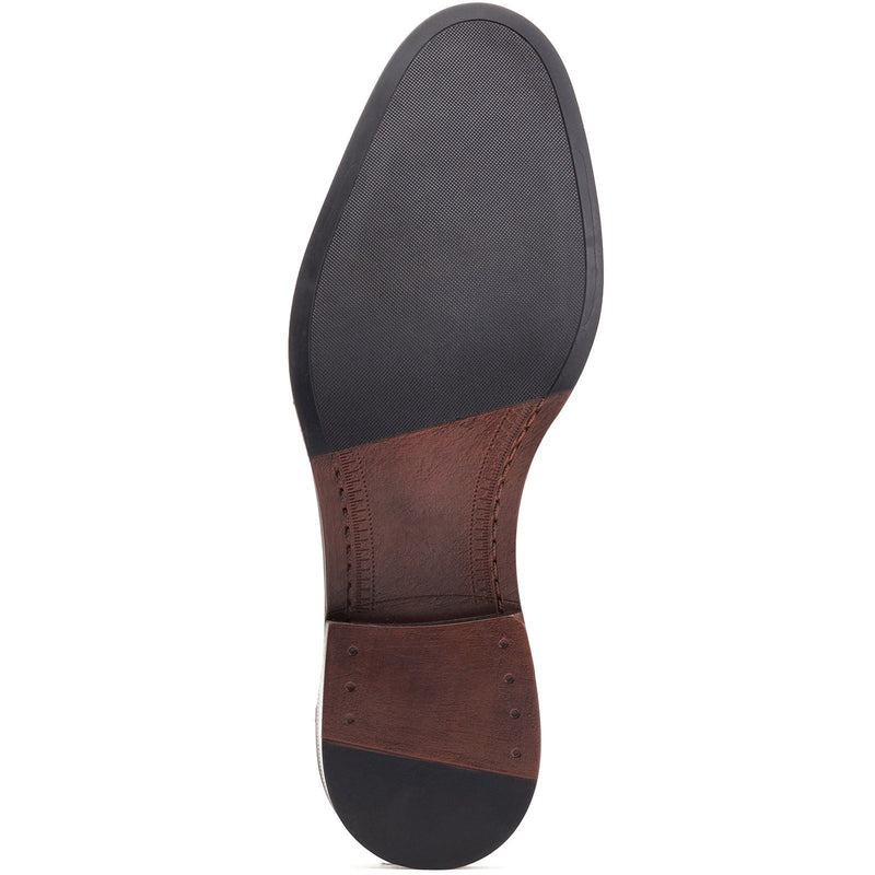 Base London Kennedy Leder Herren Burnt Tan Slipper Schuhe