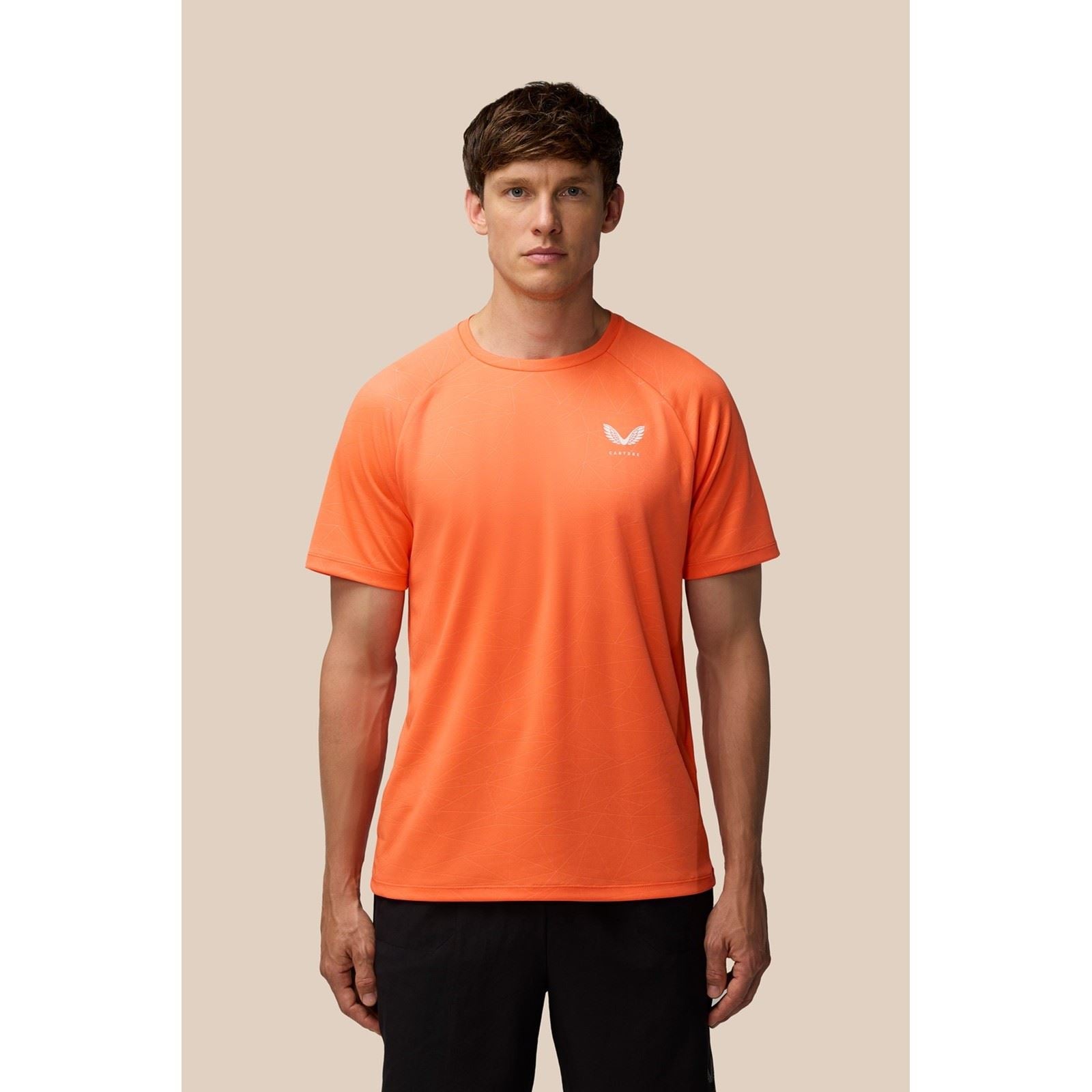 Castore Adapt Training T-Shirt Polyester Herren Orange Sportshirts