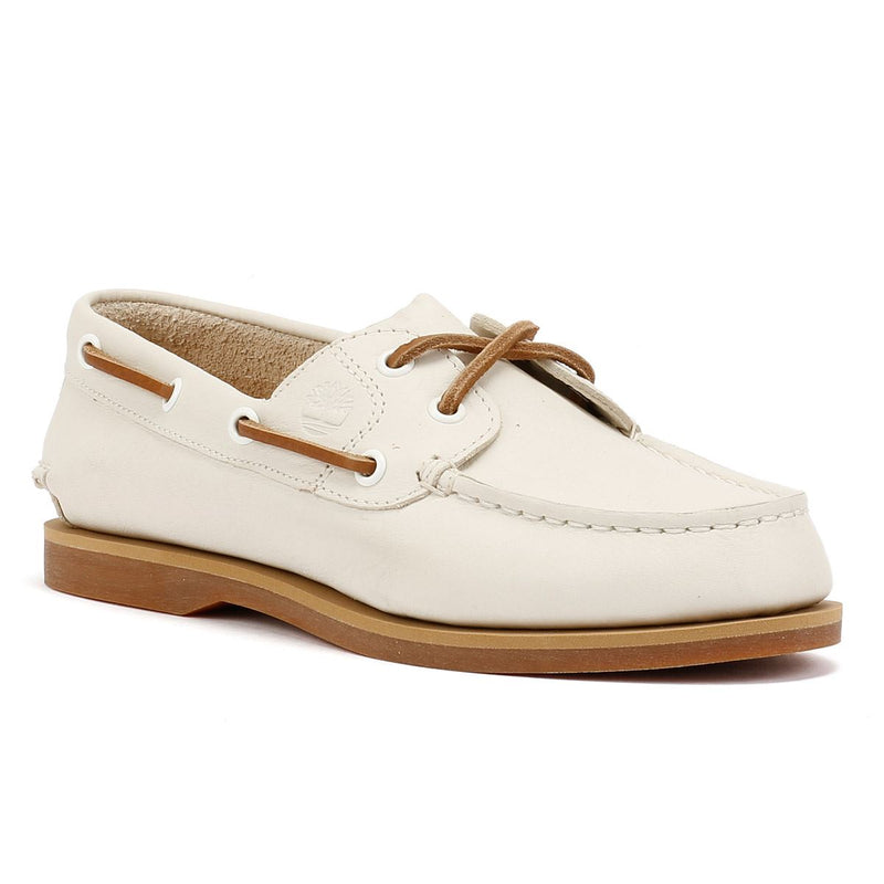 Timberland Classic 2 Eye Damen Schuhe Aus Leder In Weiß
