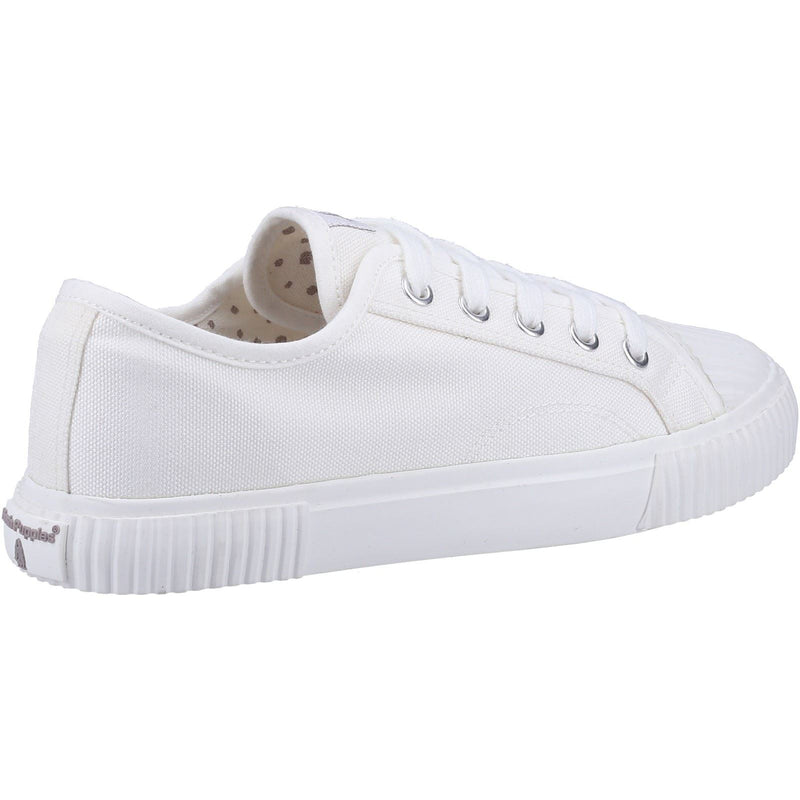 Hush Puppies Brooke Stoff Damen Weiße Turnschuhe