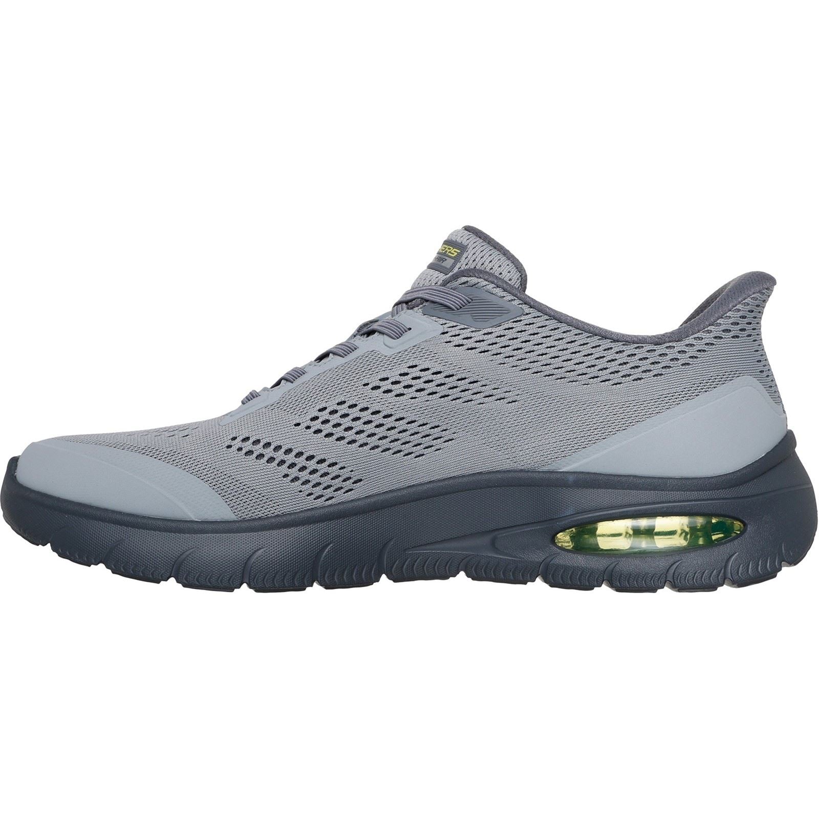 Skechers Skech-Air Summits Textile Herren Sneakers In Anthrazit/Limette