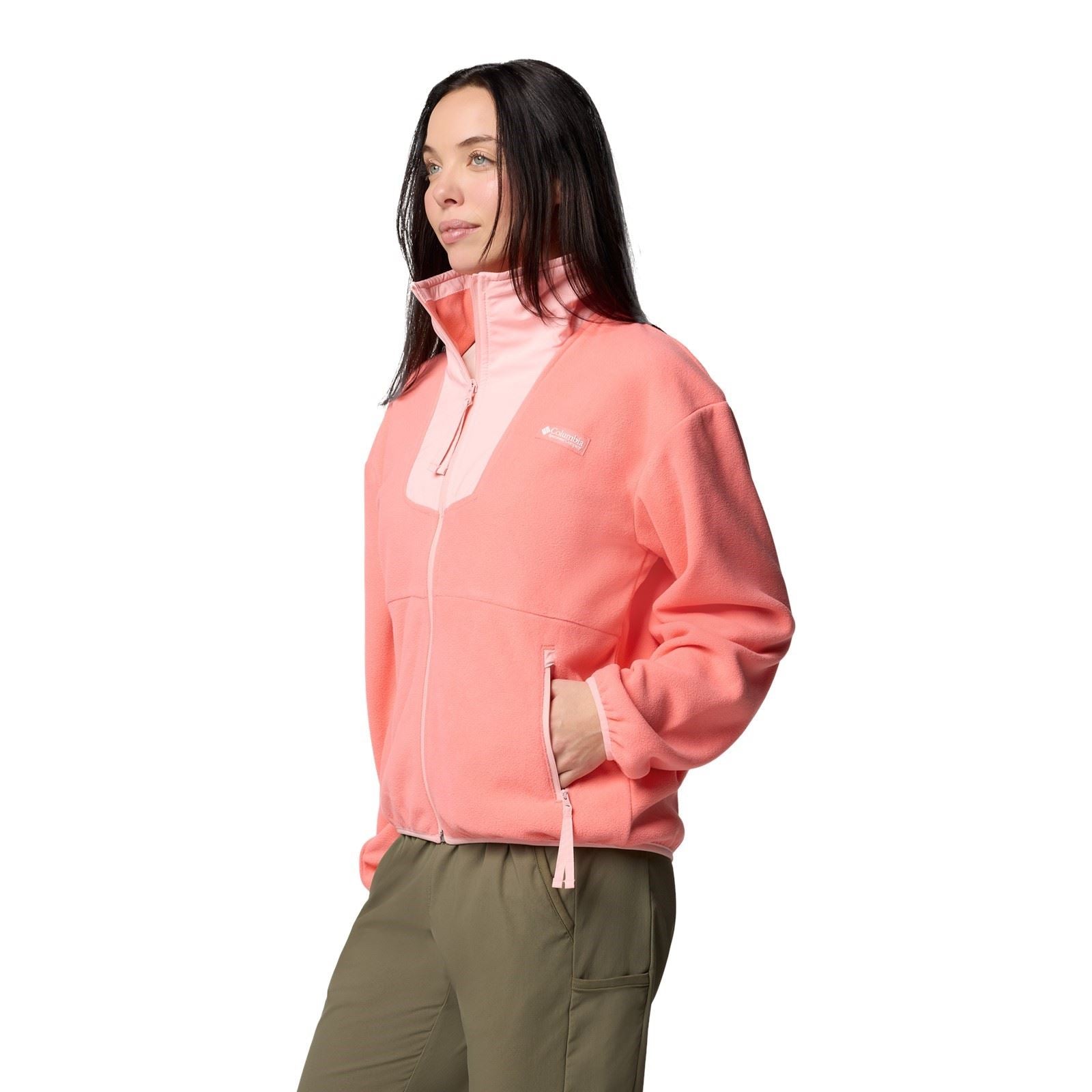 Columbia Sequoia Grove Full Zip Fleece Damen Rote Fleecejacken