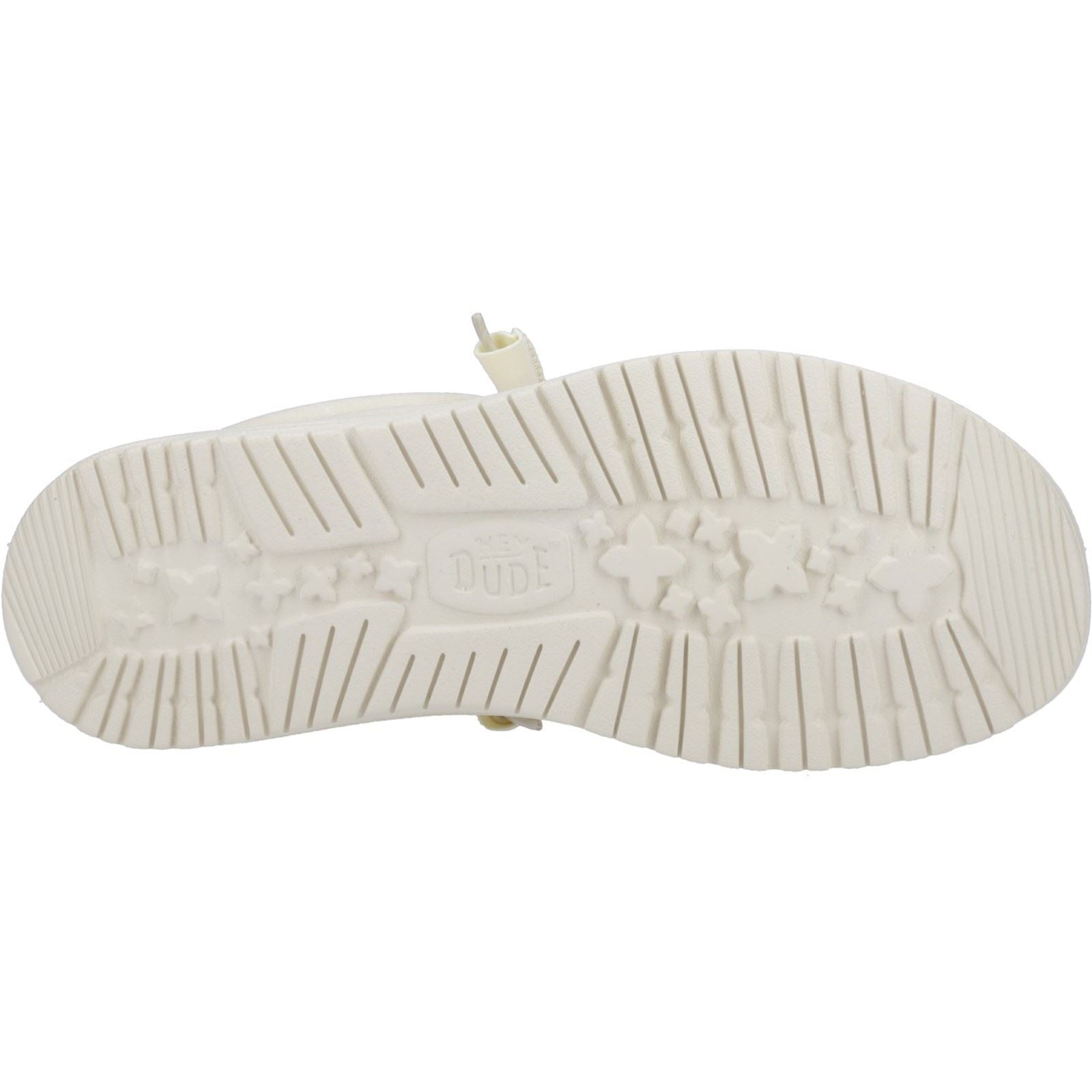 HEYDUDE Wally Canvas 100% Baumwolle Herren Bootsschuhe In Steingrau