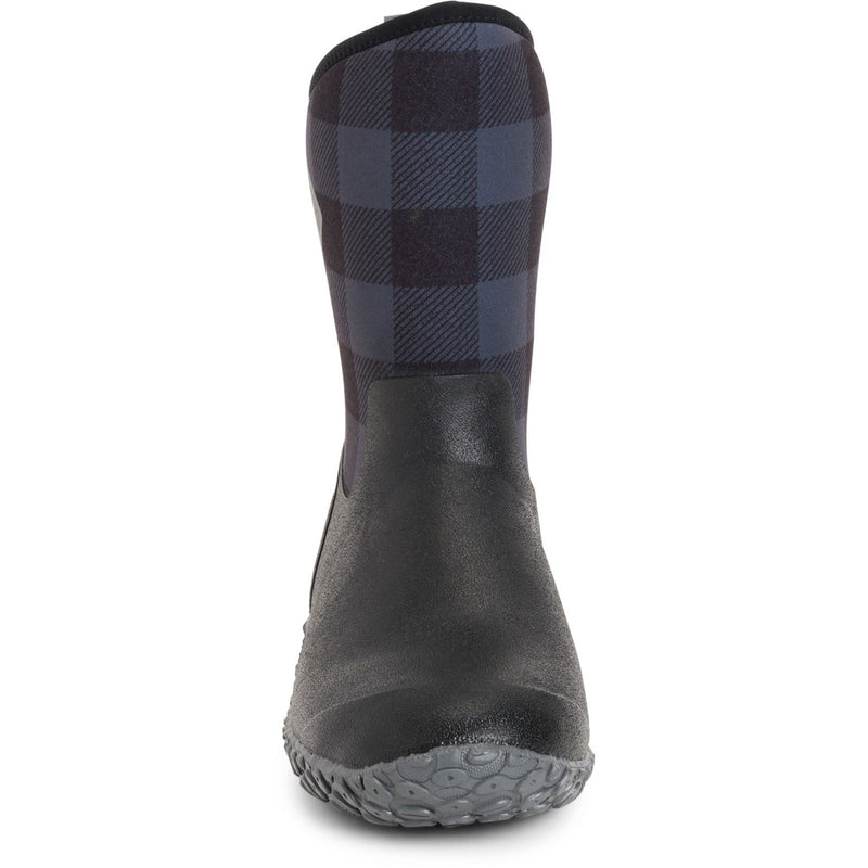 Muck Boots Muckster II Mid Gummistiefel Mit Schwarz/Grauem Karomuster