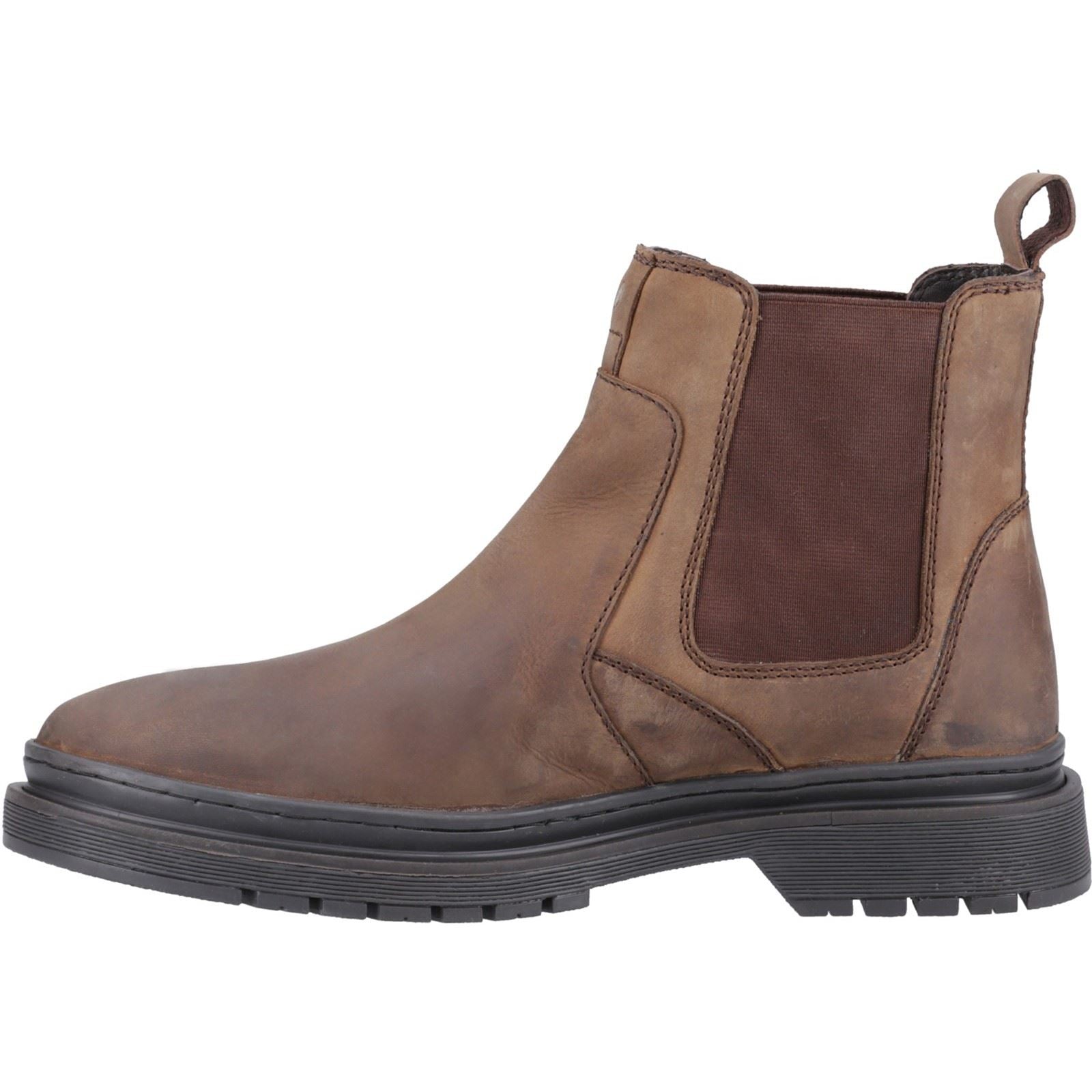 Hush Puppies Jamie Leder Herren Stiefel Braun