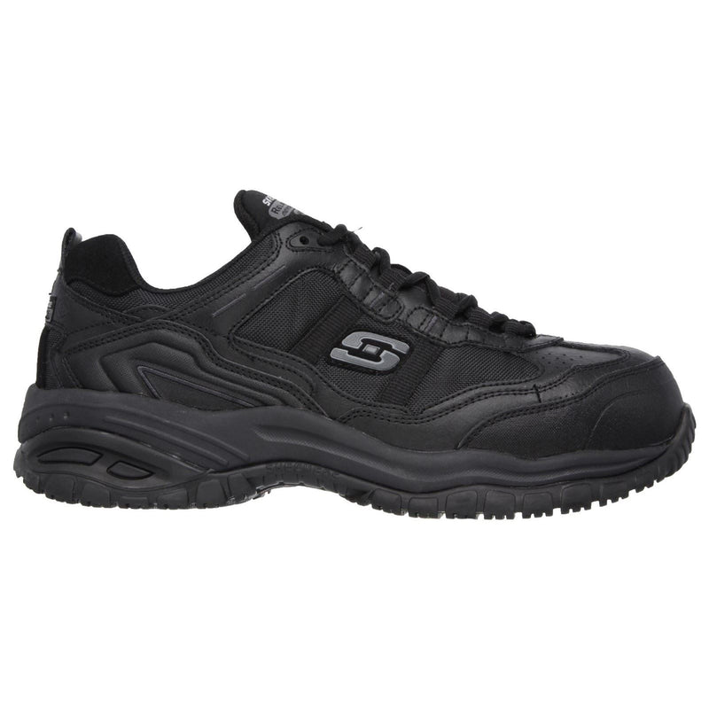 Skechers Workwear Soft Stride - Grinnell Wildleder Herren Schwarz Sicherheits-Sneaker