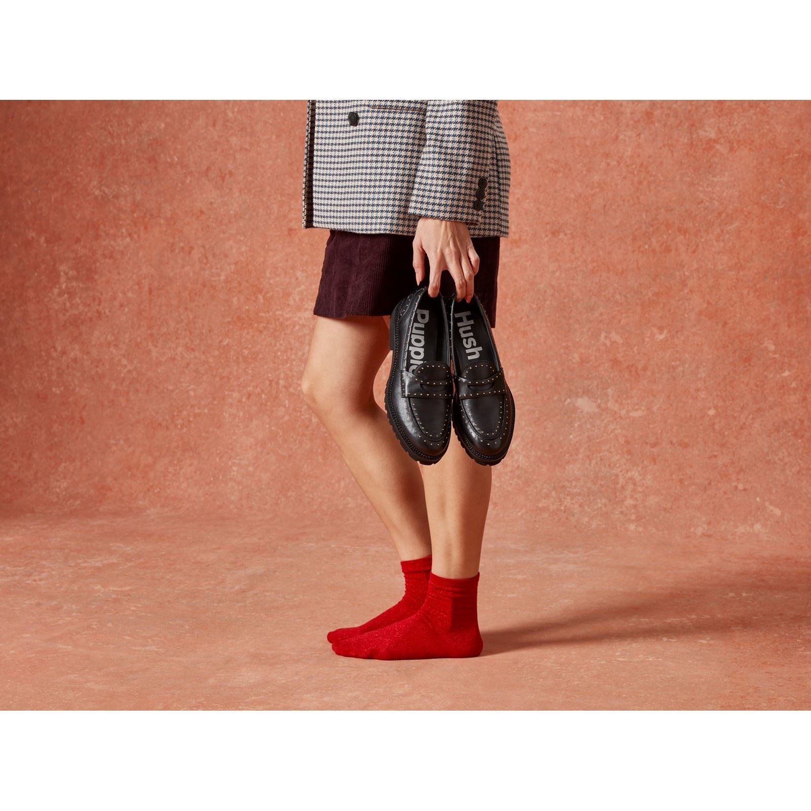 Hush Puppies Genie Leder Frauen Schwarze Farbe schuhe