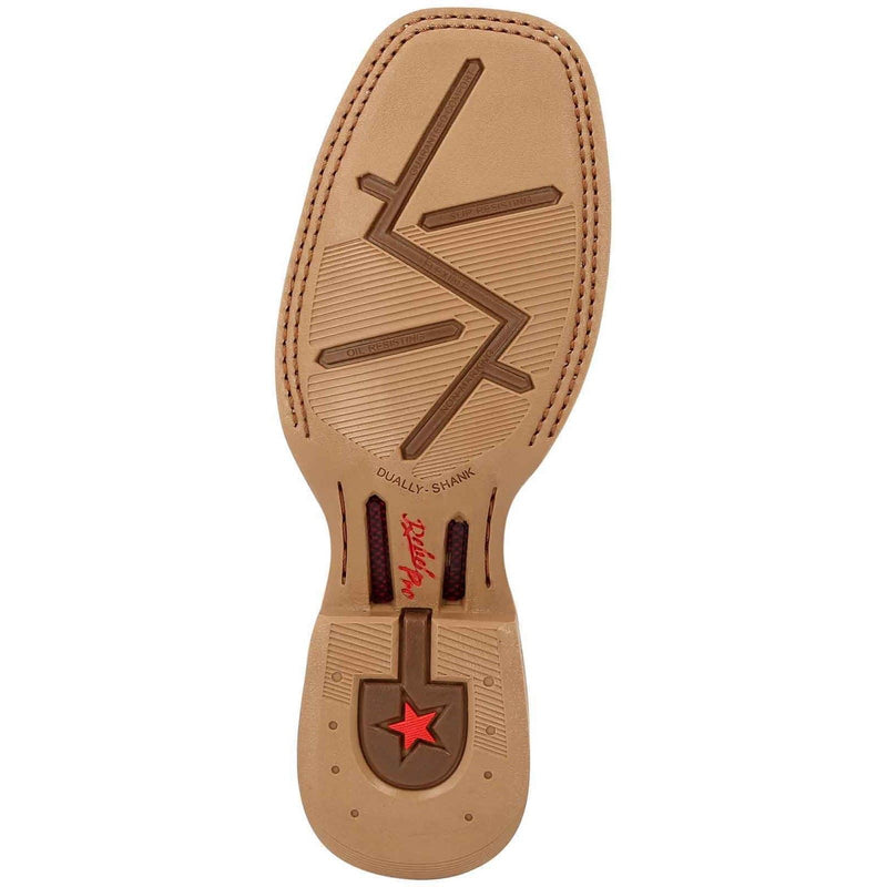 Durango Lady Rebel Pro Leder Damen Stiefeletten In Mattem Braun/Himmelblau